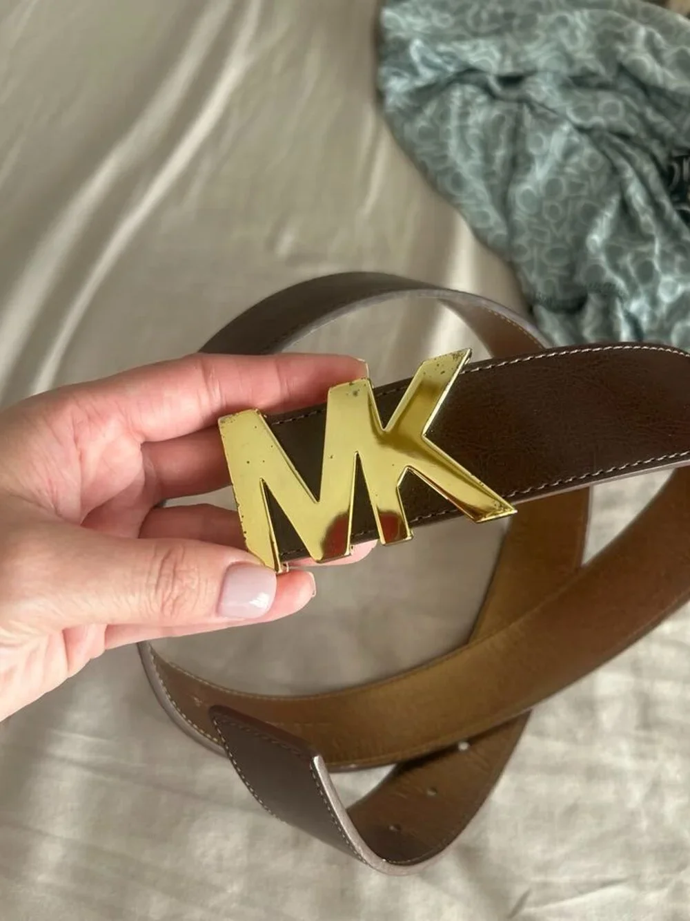 Michael Kors Gold Buckle Authentic Belt
